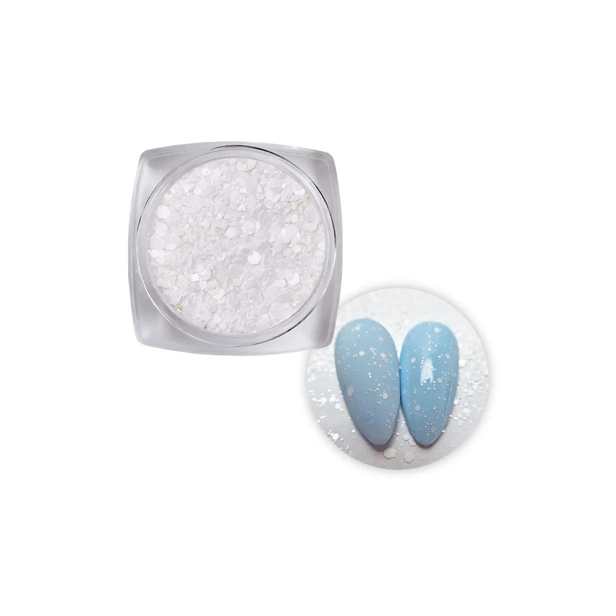 Glitter Pepper Effect White