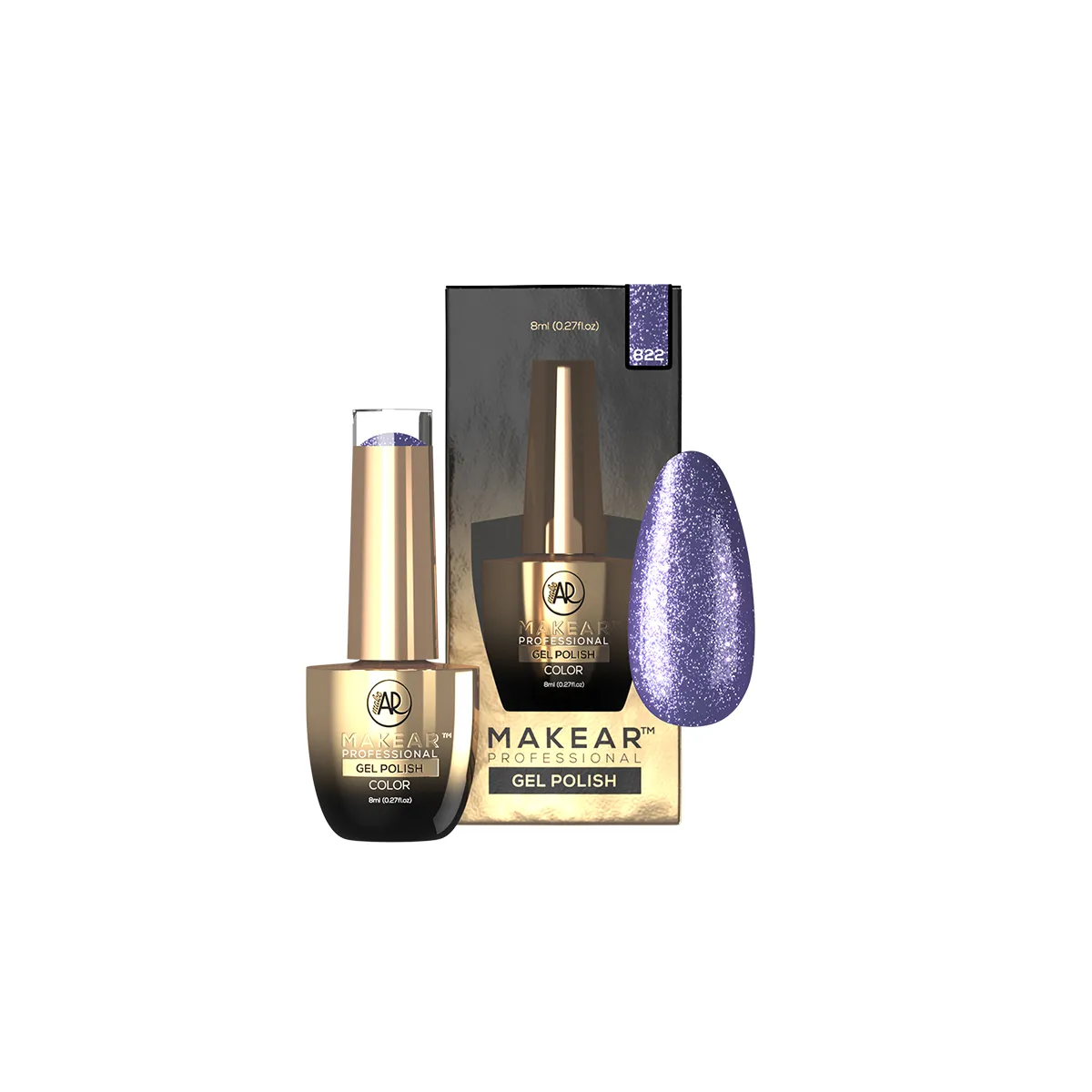 Gel Polish Premium Glitter 822