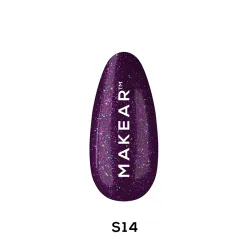 Gel Polish Glitter S14 Violetclaw
