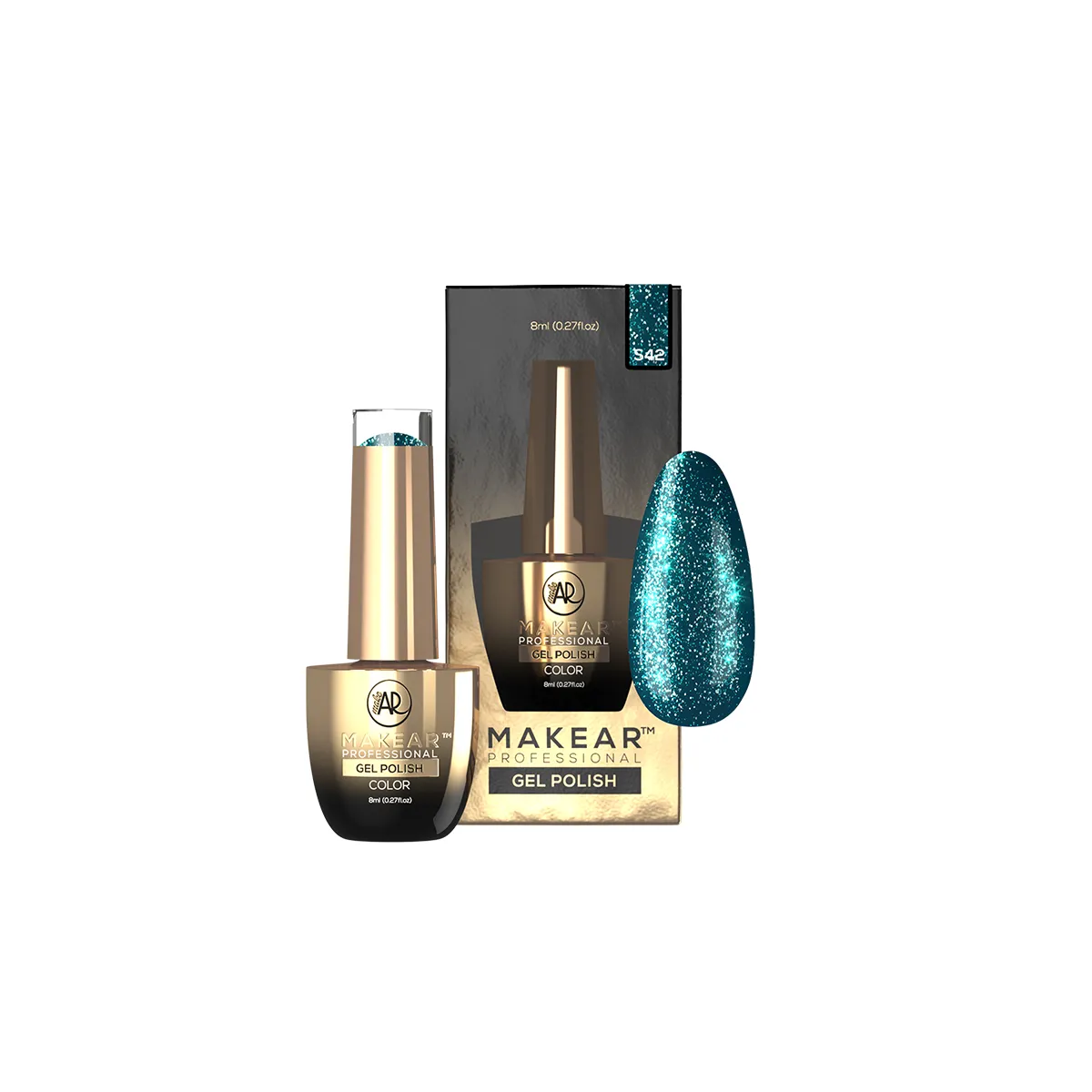 Gel Polish Premium Glitter S42