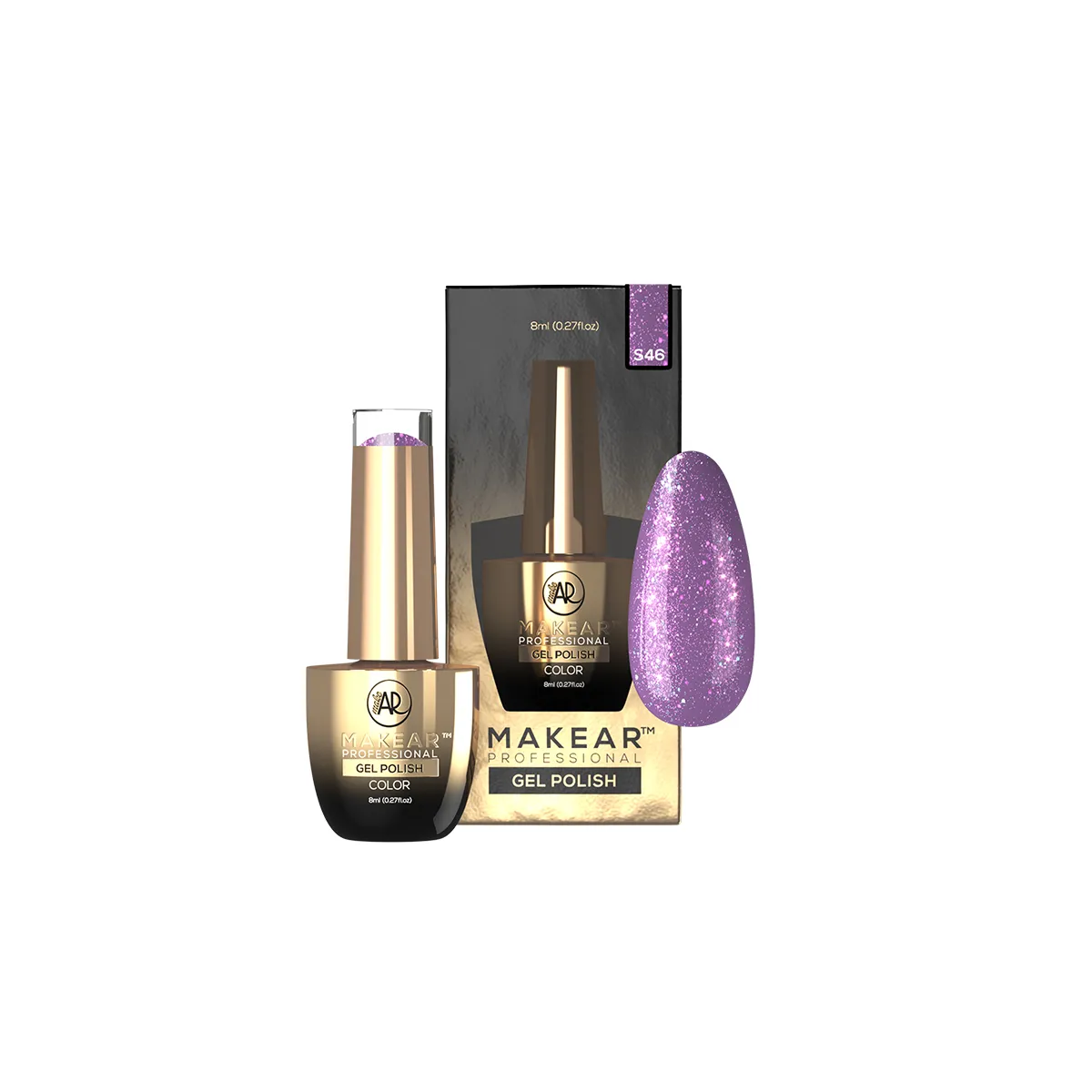 Gel Polish Premium Glitter S46