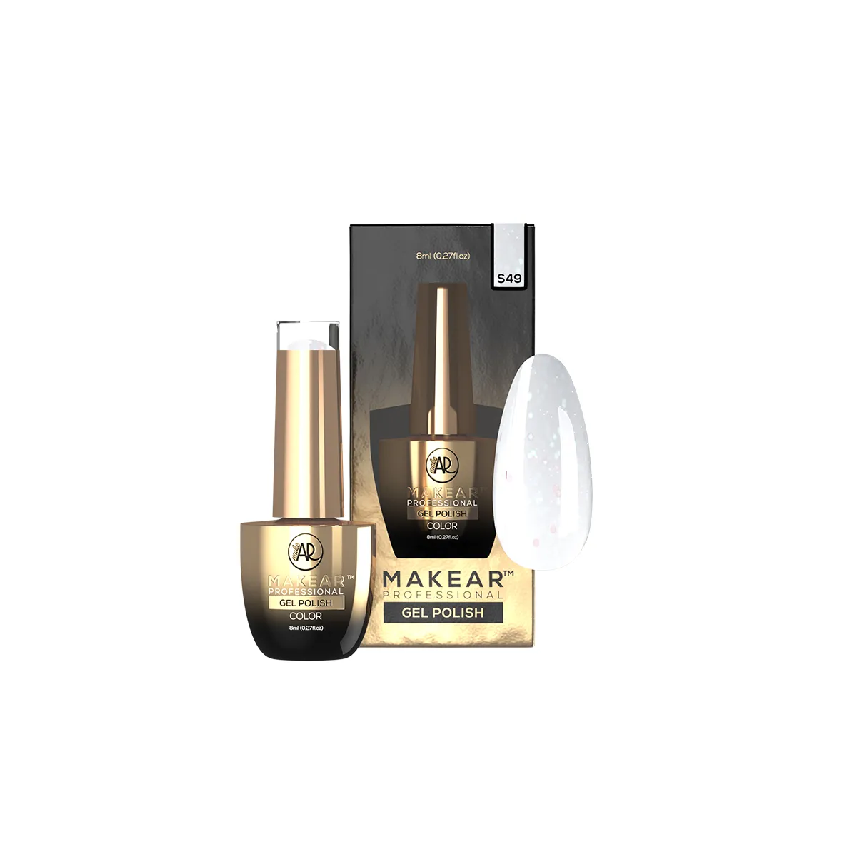 Gel Polish Premium Glitter S49 BACKSTAGE