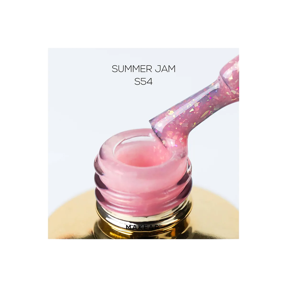 Gel Polish Premium Glitter S54Summer Jam
