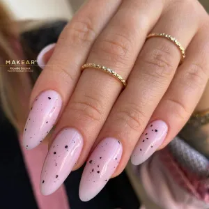 Gel Polish Top Dots Black No Wipe 8ml Gel Polish Top Dots Black No Wipe 8ml