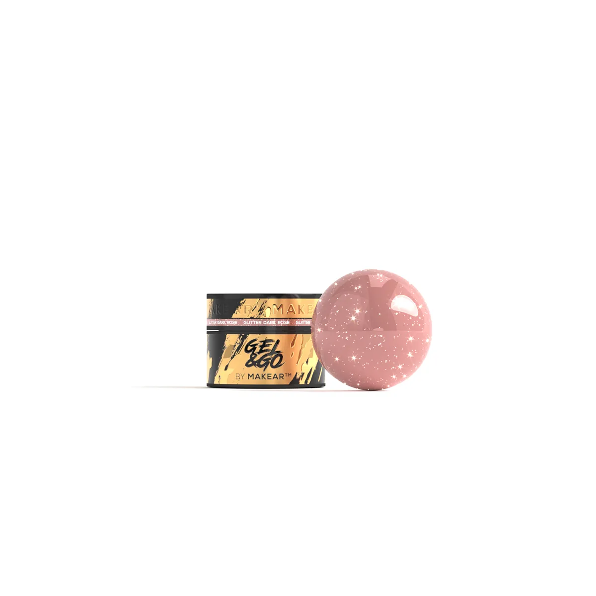 Gel&Go GG27 Glitter Dark Rose 15ml