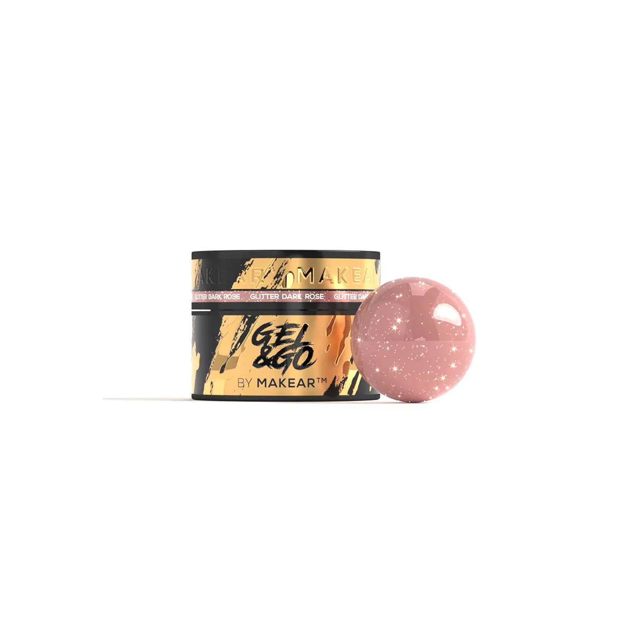 Gel&Go GG27 Glitter Dark Rose 50ml