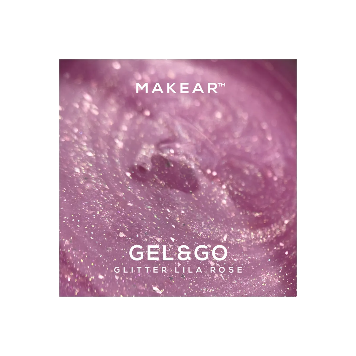 Gel&Go GG24 Glitter Lila Rose 15ml
