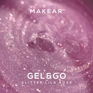 Gel&Go GG24 Glitter Lila Rose 50ml Gel&Go GG24 Glitter Lila Rose 50ml