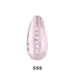 Gel Polish Premium Glitter - S55 Stellar - Pink Aurora