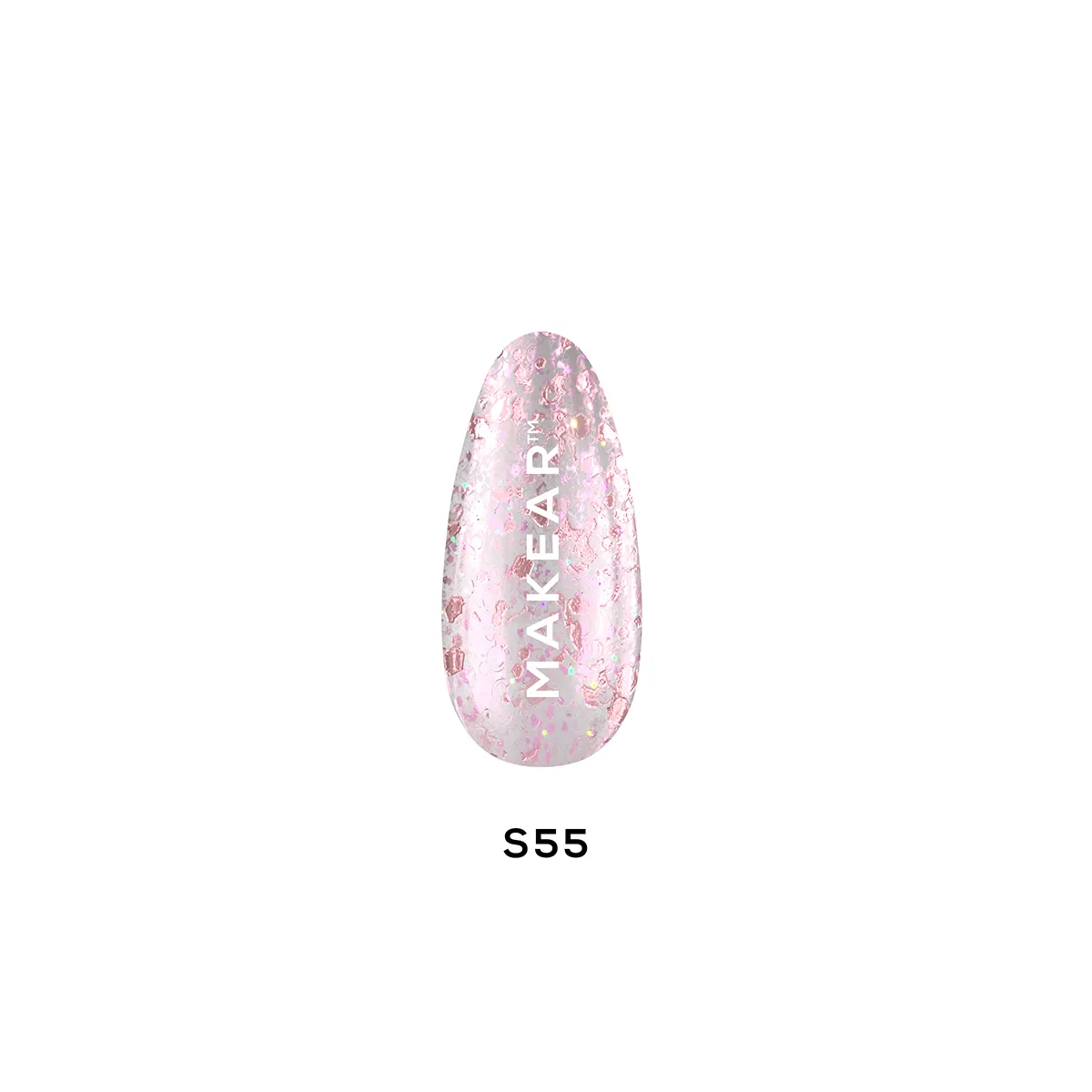 Gel Polish Premium Glitter - S55 Stellar - Pink Aurora