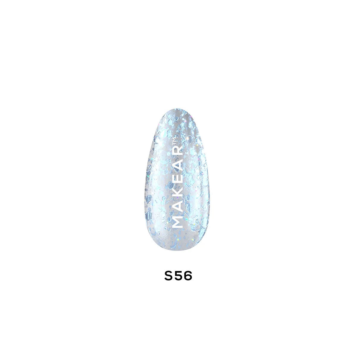 Gel Polish Premium Glitter S56 Stellar Blue Moon