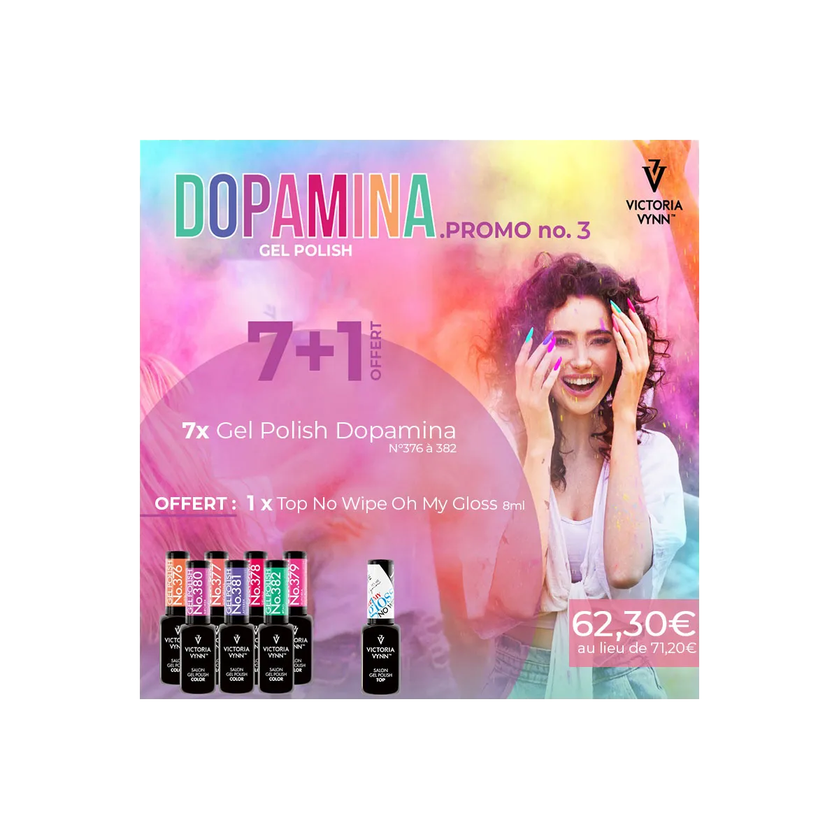 Coffret GP Collection Dopamina 7+1Top No Wipe Oh My Gloss offert