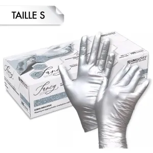 Gants Nitrile FANCY Silver S Gants Nitrile FANCY Silver S