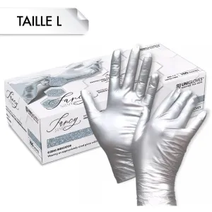 Gants Nitrile FANCY Silver L Gants Nitrile FANCY Silver L