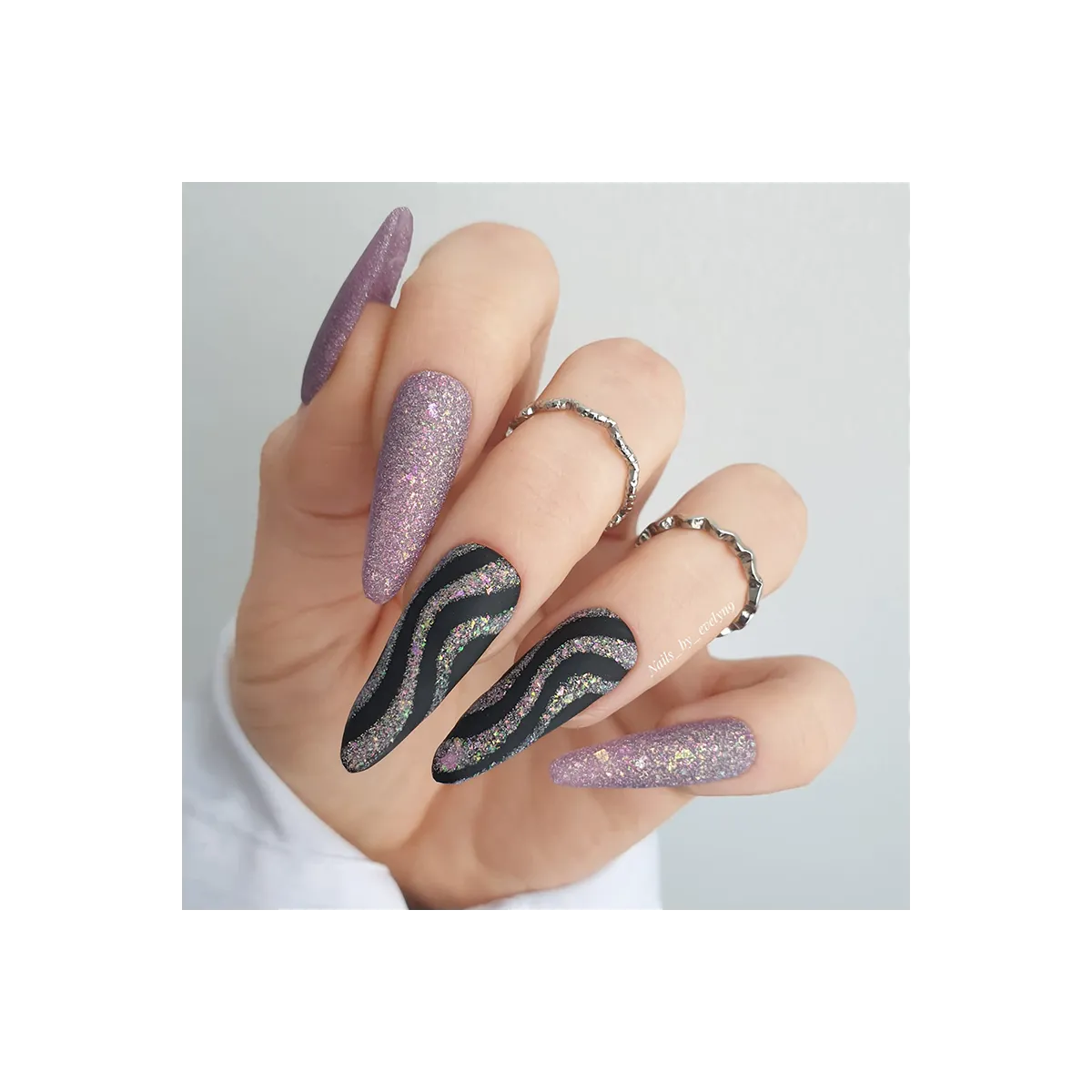 Gel Polish Premium Glitter S46 Violentino