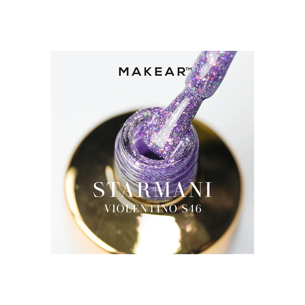 Gel Polish Premium Glitter S46 Violentino