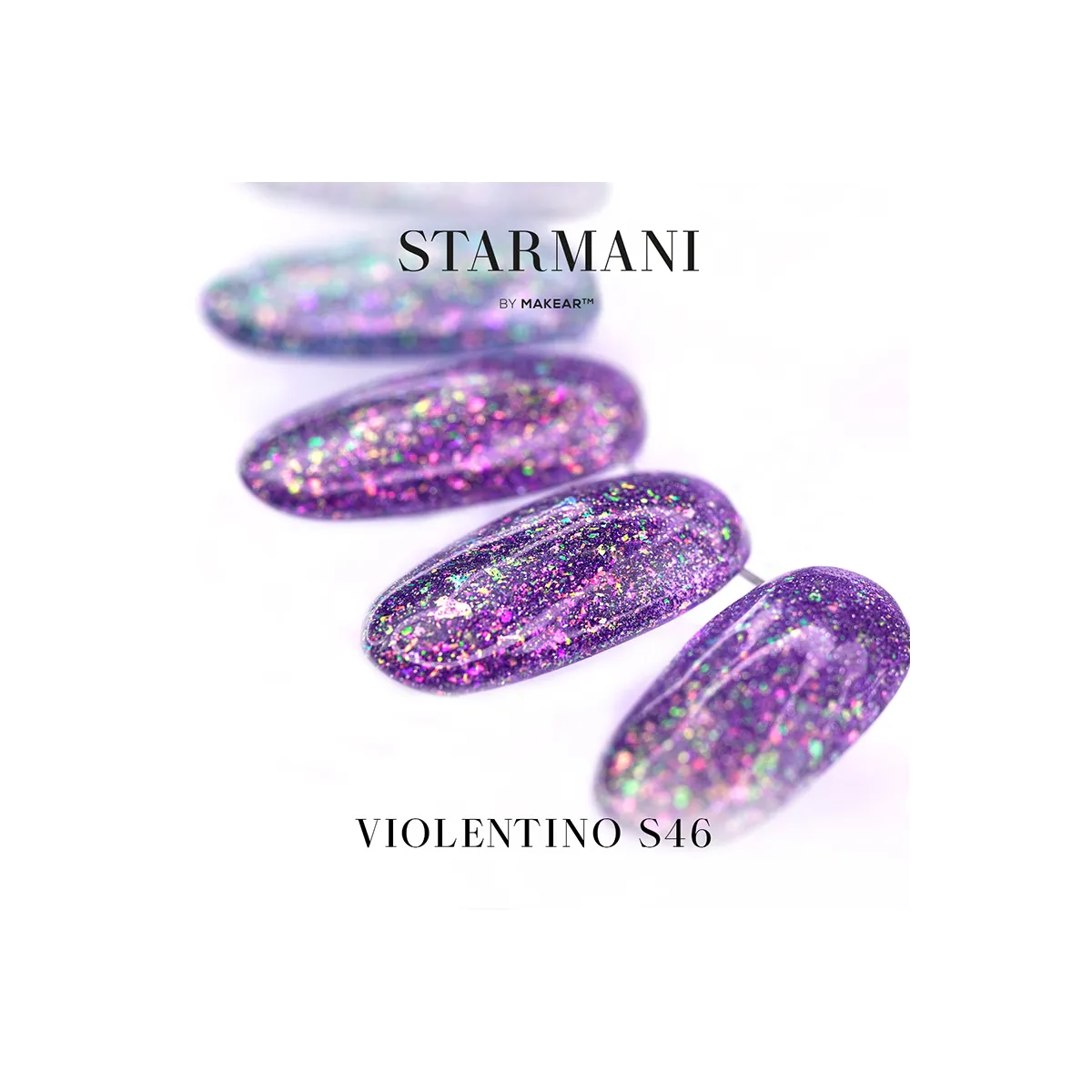 Gel Polish Premium Glitter S46 Violentino