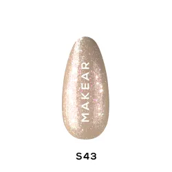 Gel Polish Premium Glitter S43 Goldberry