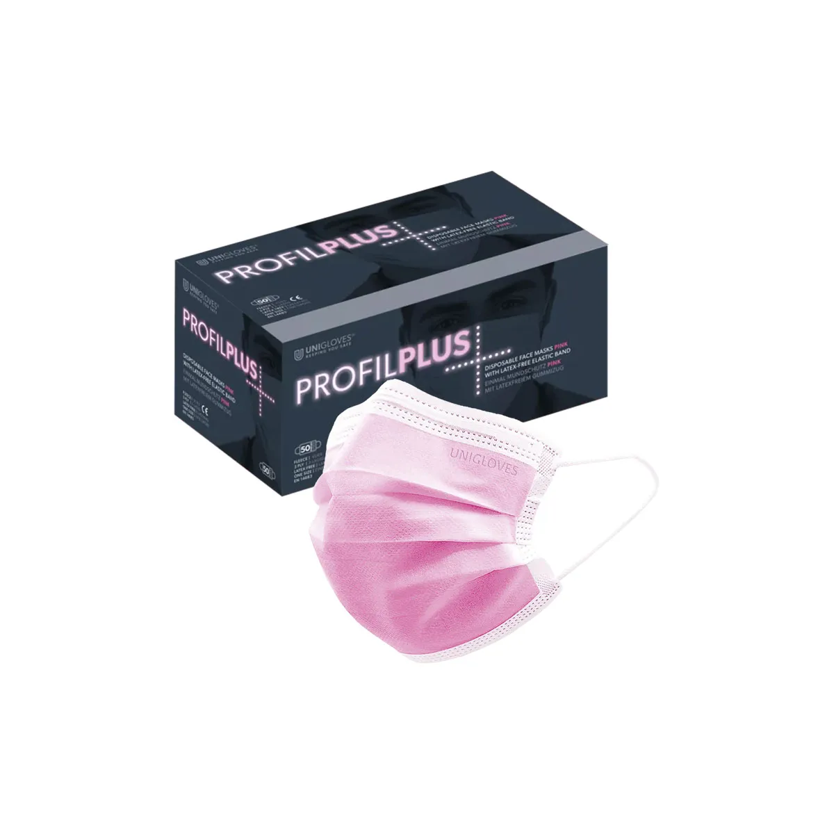 Masques Protection Pink Unigloves (x50)