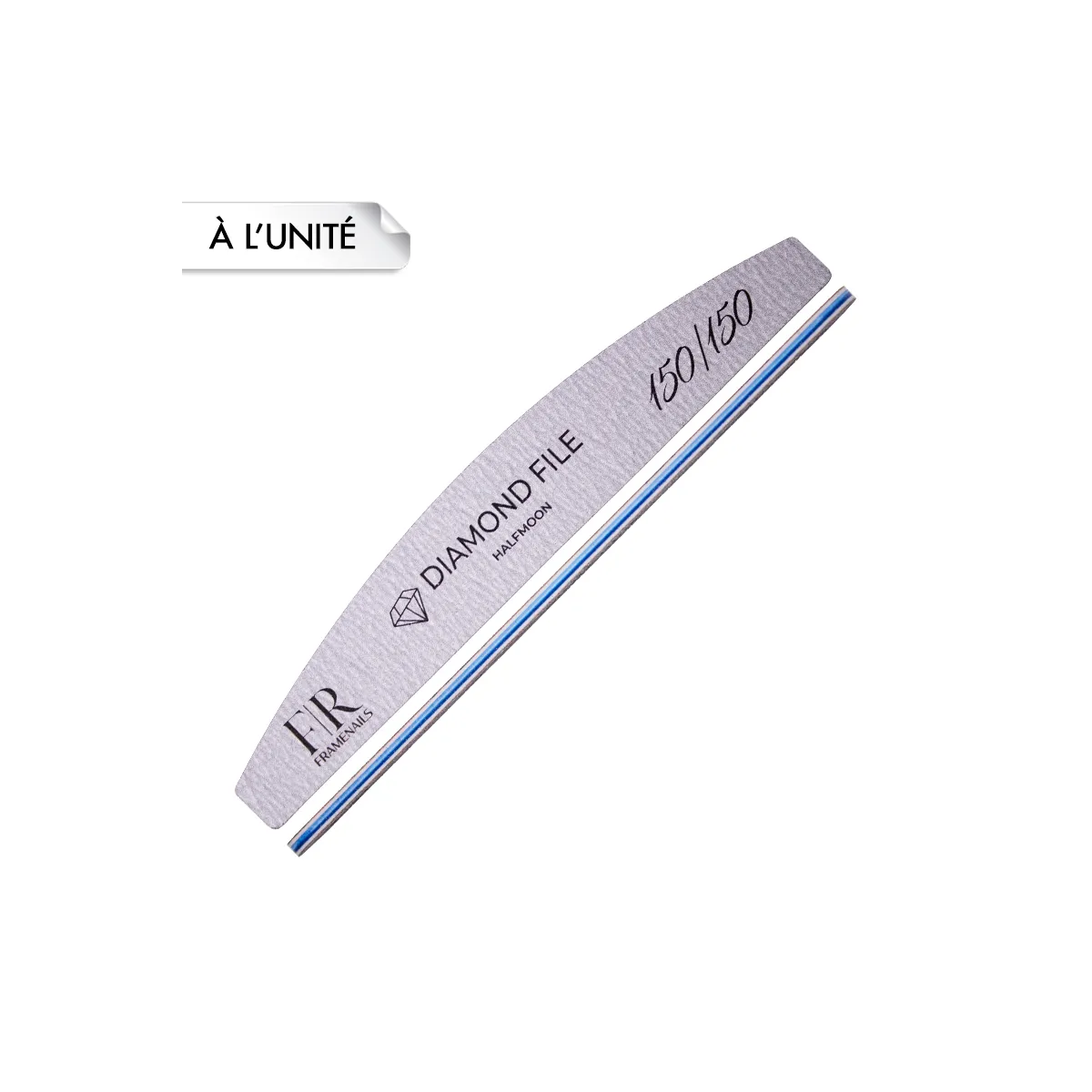 Diamond File Half Moon Zebra 150/150