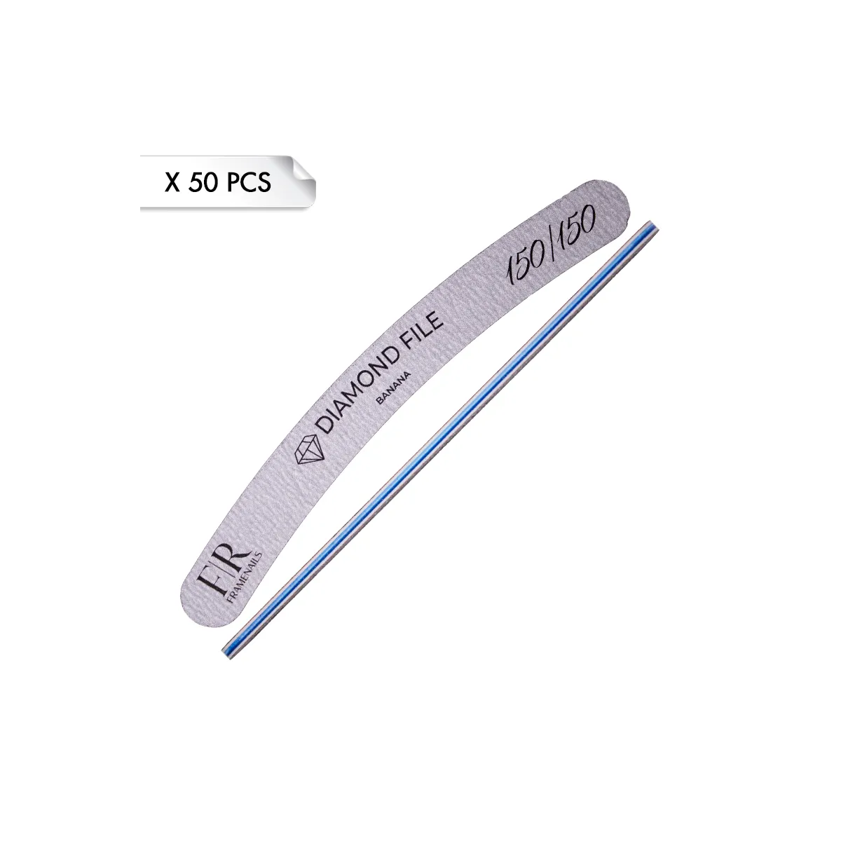 Diamond File Banana Zebra 150/150 (x50pcs)