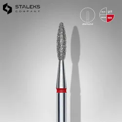 Fraise Diamant Rouge Flamme Fine - 14 Staleks