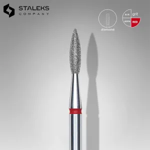 Fraise Diamant Flamme Pointe Fine - 15 Staleks Fraise Diamant Flamme Pointe Fine - 15 Staleks