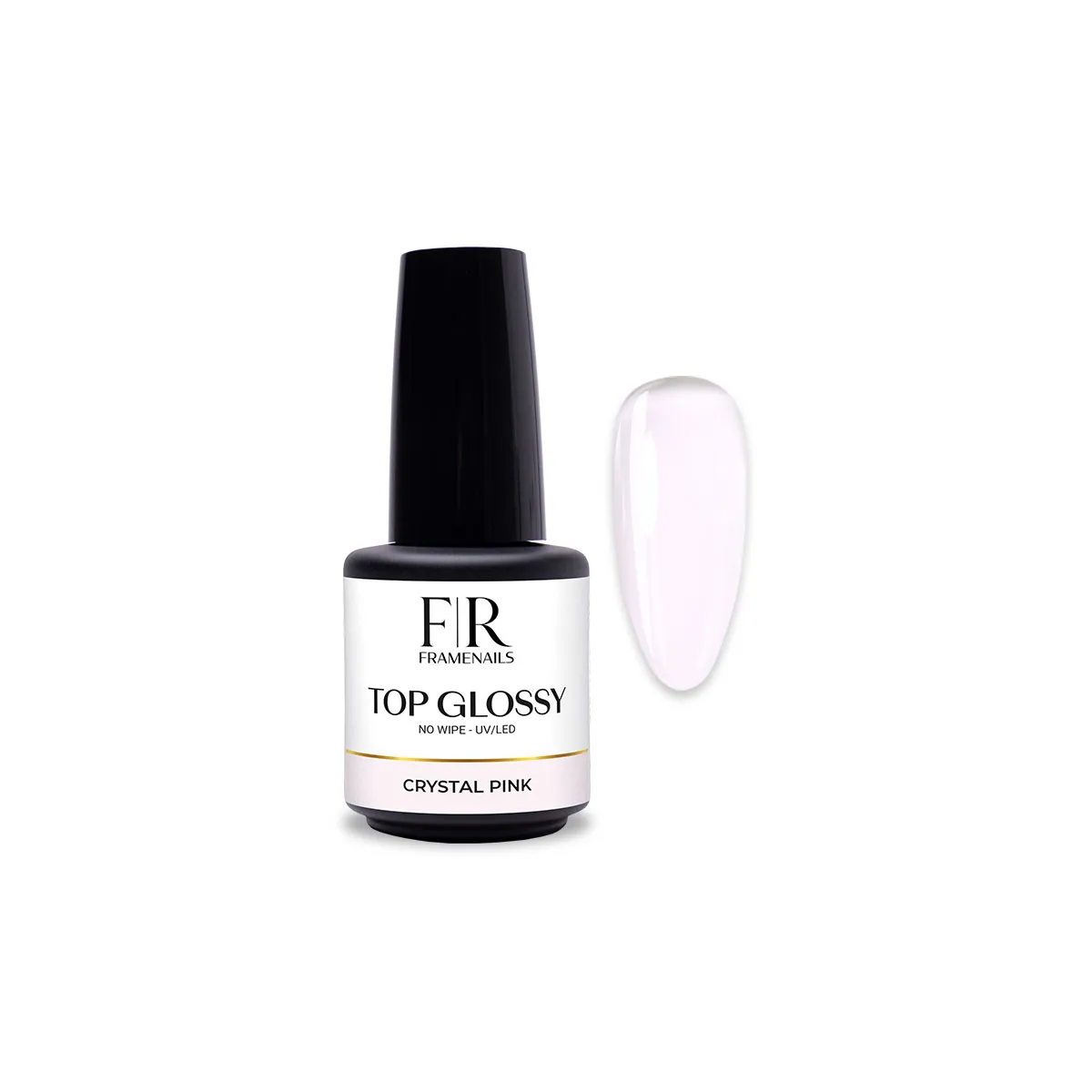 Top Glossy No Wipe Crystal Pink 15ml