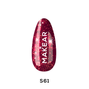 Gel Polish Premium Glitter S61 Cherry Star Makear Gel Polish Premium Glitter S61 Cherry Star Makear