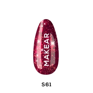 Gel Polish Premium Glitter S61 Cherry Star Makear Gel Polish Premium Glitter S61 Cherry Star Makear