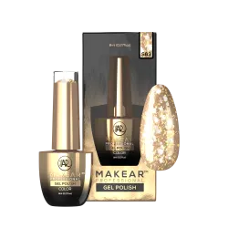 Gel Polish Premium Glitter S63 Gold Star Makear