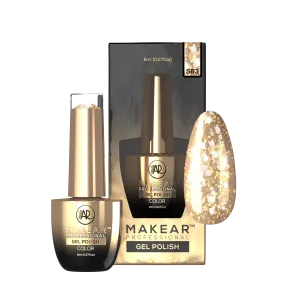 Gel Polish Premium Glitter S63 Gold Star Makear Gel Polish Premium Glitter S63 Gold Star Makear