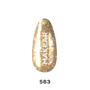 Gel Polish Premium Glitter S63 Gold Star Makear Gel Polish Premium Glitter S63 Gold Star Makear