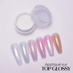 Chrome White Effect Gold