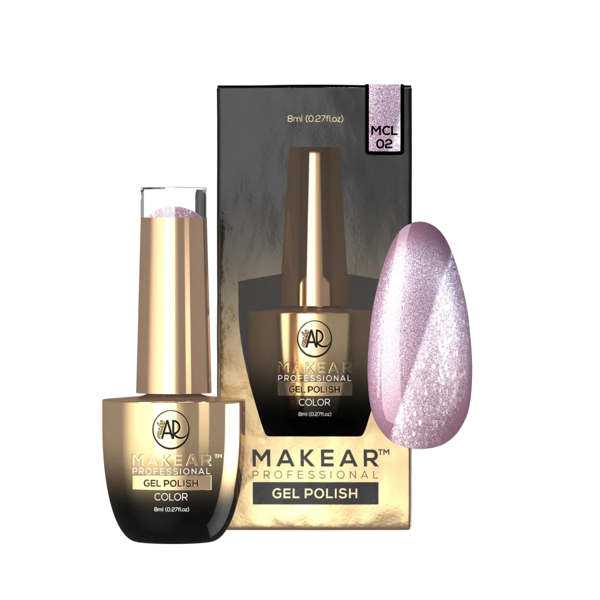 Gel Polish MCL02 Cat Eye Midnight Meow Makear