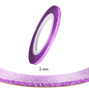 Stripping Tapes Glitter Indigo 2mm Stripping Tapes Glitter Indigo 2mm