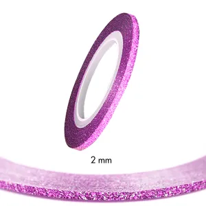 Stripping Tapes Glitter Fuchsia 2mm Stripping Tapes Glitter Fuchsia 2mm
