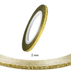 Stripping Tapes Glitter Gold 2mm