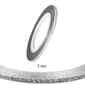 Stripping Tapes Glitter Silver 2mm Stripping Tapes Glitter Silver 2mm