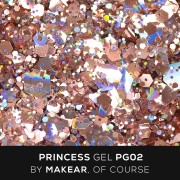 Princess Gel Rose Gold PG02 5ml Makear Princess Gel Rose Gold PG02 5ml Makear