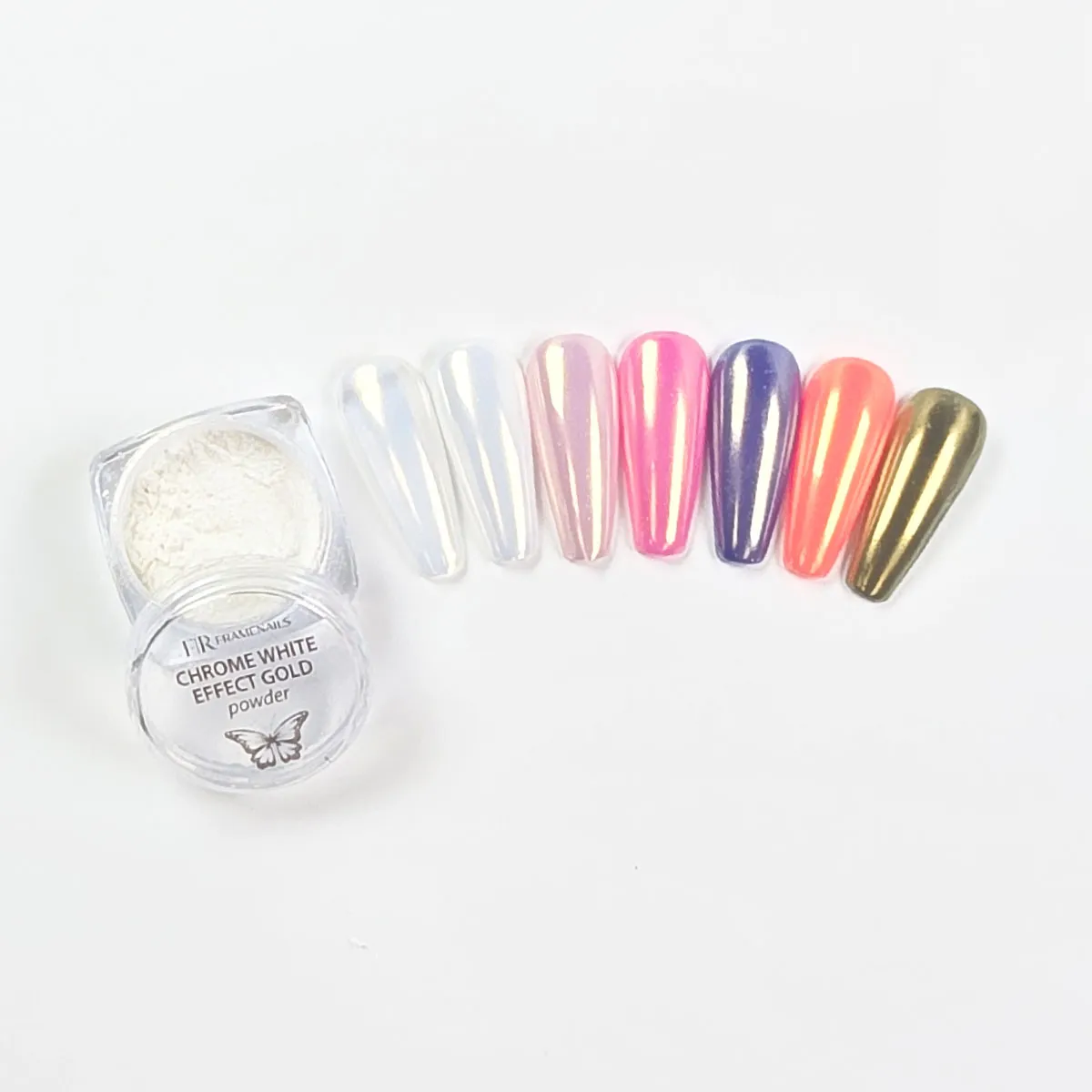 Chrome White Effect Gold