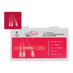 Capsules américaines Long Stiletto SOFT GEL TIPS Boîte 500pcs