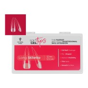 Capsules américaines Long Stiletto SOFT GEL TIPS Boîte 500pcs
