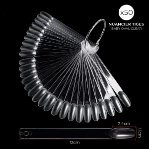 Nuancier 50 Tiges Baby Oval Clear Nuancier 50 Tiges Baby Oval Clear