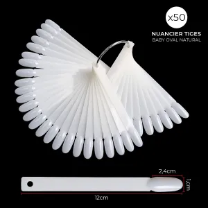 Nuancier 50 Tiges Baby Oval Natural Nuancier 50 Tiges Baby Oval Natural
