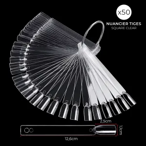 Nuancier 50 Tiges Square Clear Nuancier 50 Tiges Square Clear
