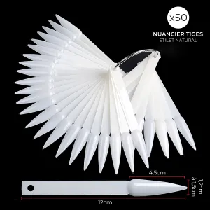 Nuancier 50 Tips Stilet Natural Nuancier 50 Tips Stilet Natural
