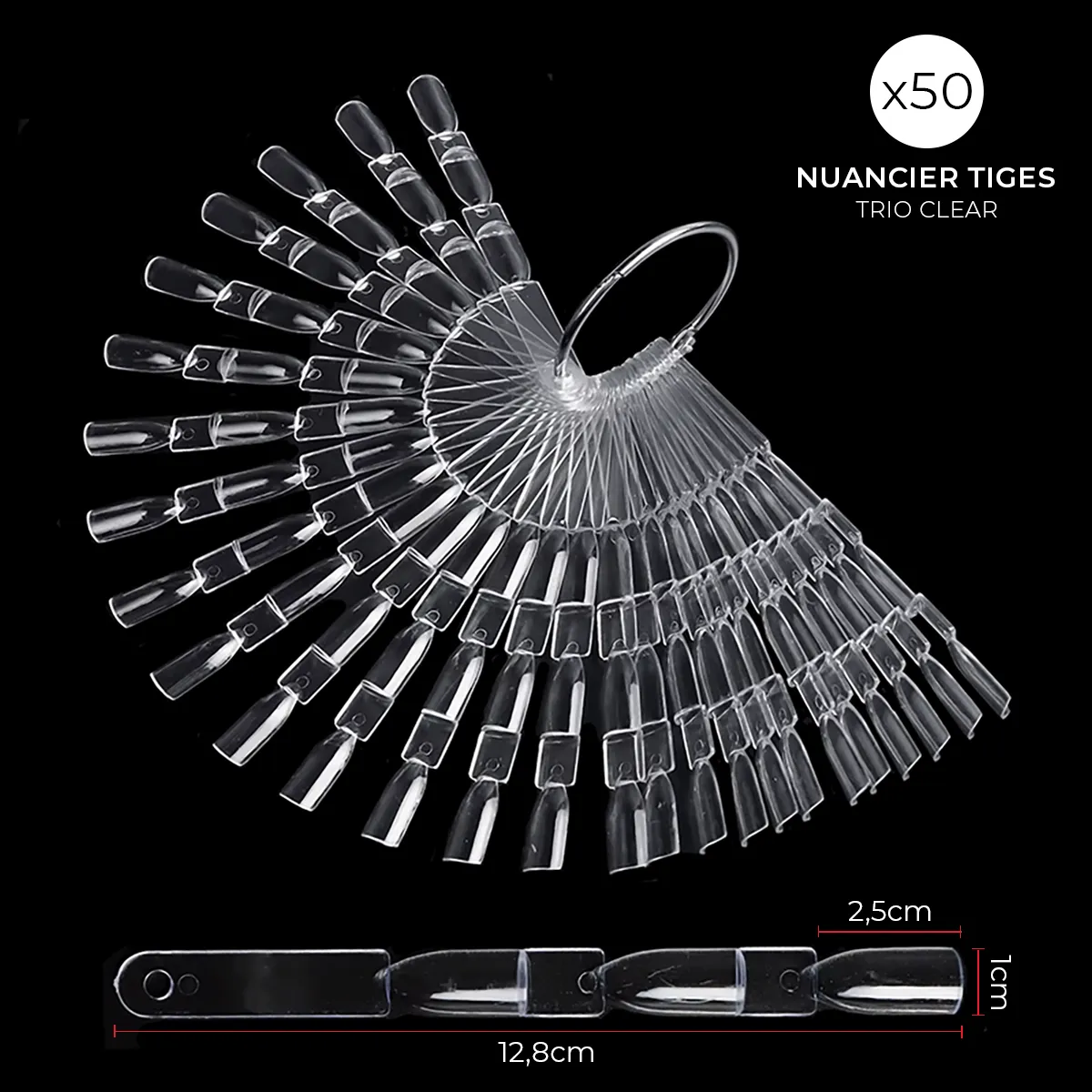 Nuancier 50 Tiges Trio Clear