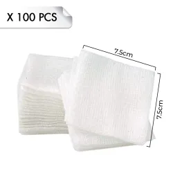 Compresses non-tissées non-stériles 100pcs - 7.5cm