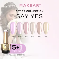 Set Gel Polish Regular Say Yes (5+1) Makear